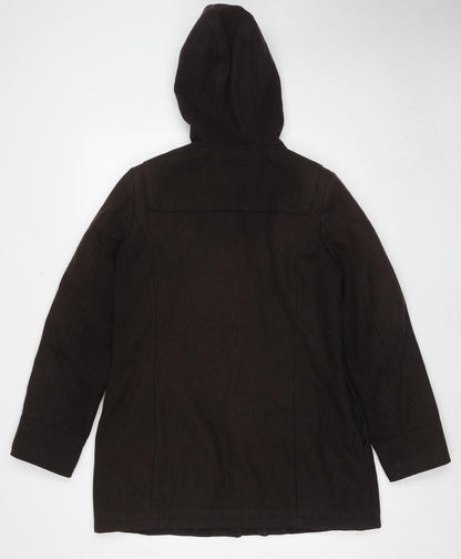 Womens UK Size 12 La Redoute Brown Overcoat