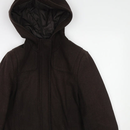 Womens UK Size 12 La Redoute Brown Overcoat