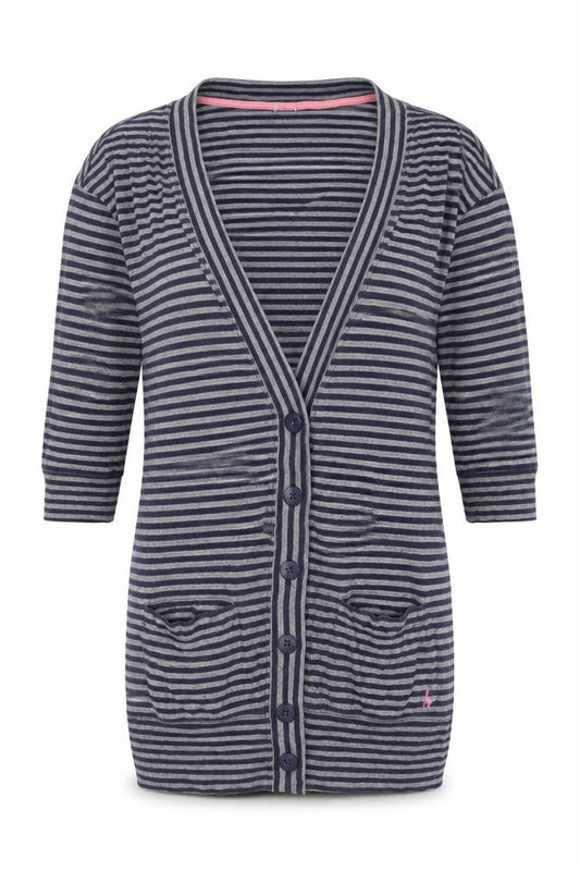 Womens UK Size 8 Jack Wills Grey Cardigan Jumper
