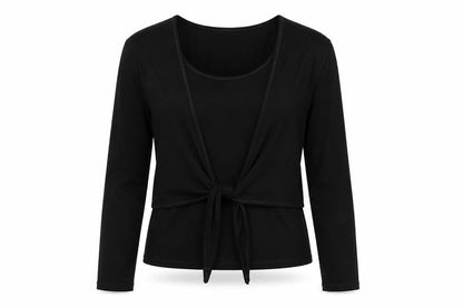 Womens UK Size L Linea Black Basic Blouse