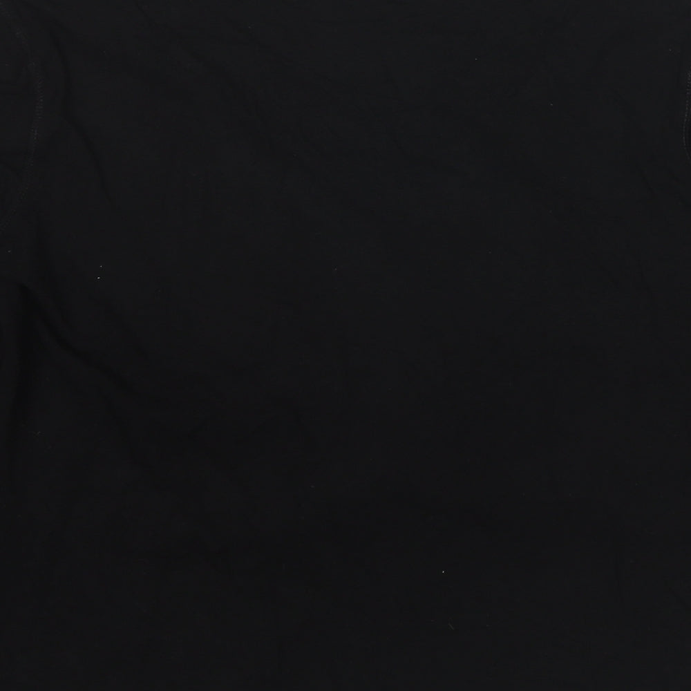 Womens UK Size L Linea Black Basic Blouse