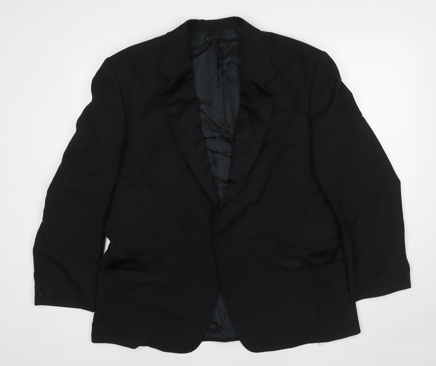 Mens UK Size 44 Skopes Regular Black Suit Tuxedo
