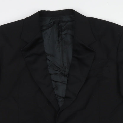 Mens UK Size 44 Skopes Regular Black Suit Tuxedo