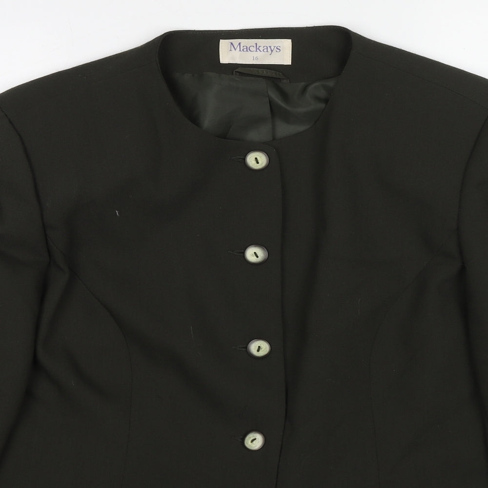 Womens UK Size 16 Mackays Green Jacket
