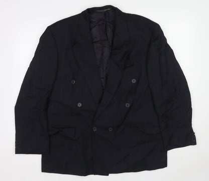 Mens UK Size 40 Marks and Spencer Regular Blue Suit Jacket