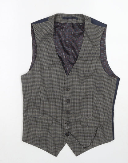 Mens UK Size XS Burton Regular Grey Suit Jacket