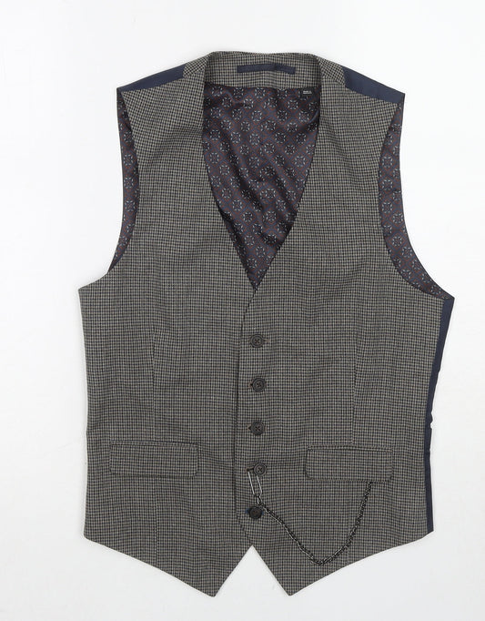 Mens UK Size XS Burton Regular Grey Suit Jacket