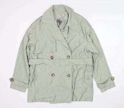 K.Zell Womens Green Jacket Size S Button