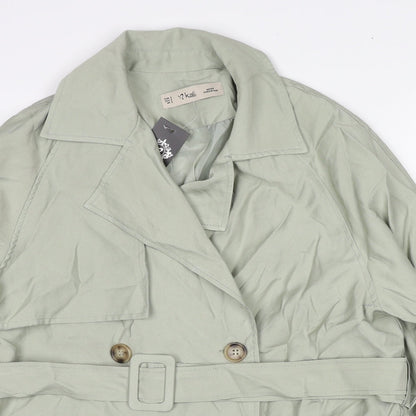 K.Zell Womens Green Jacket Size S Button