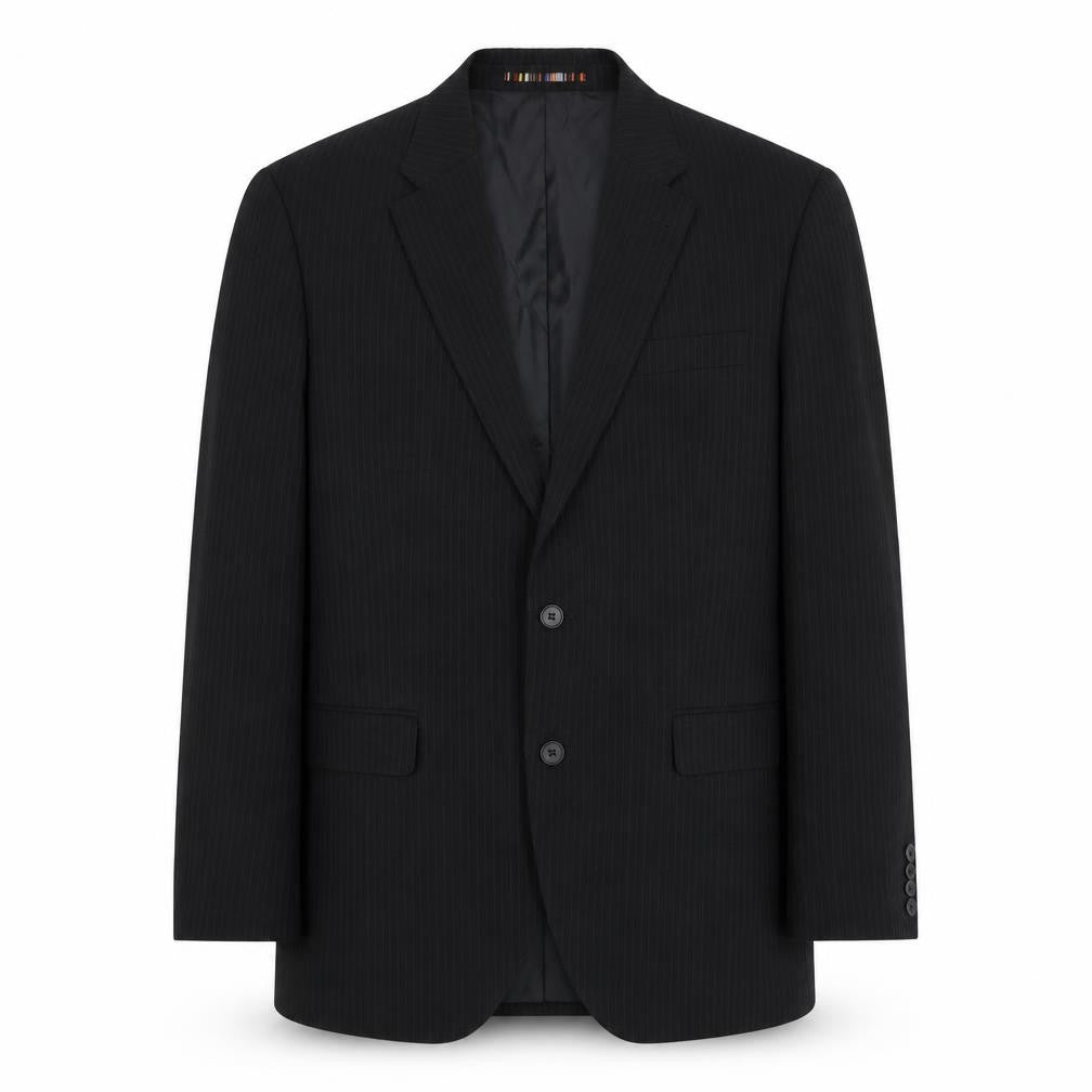 Mens UK Size 42 River Island Regular Black Suit Jacket