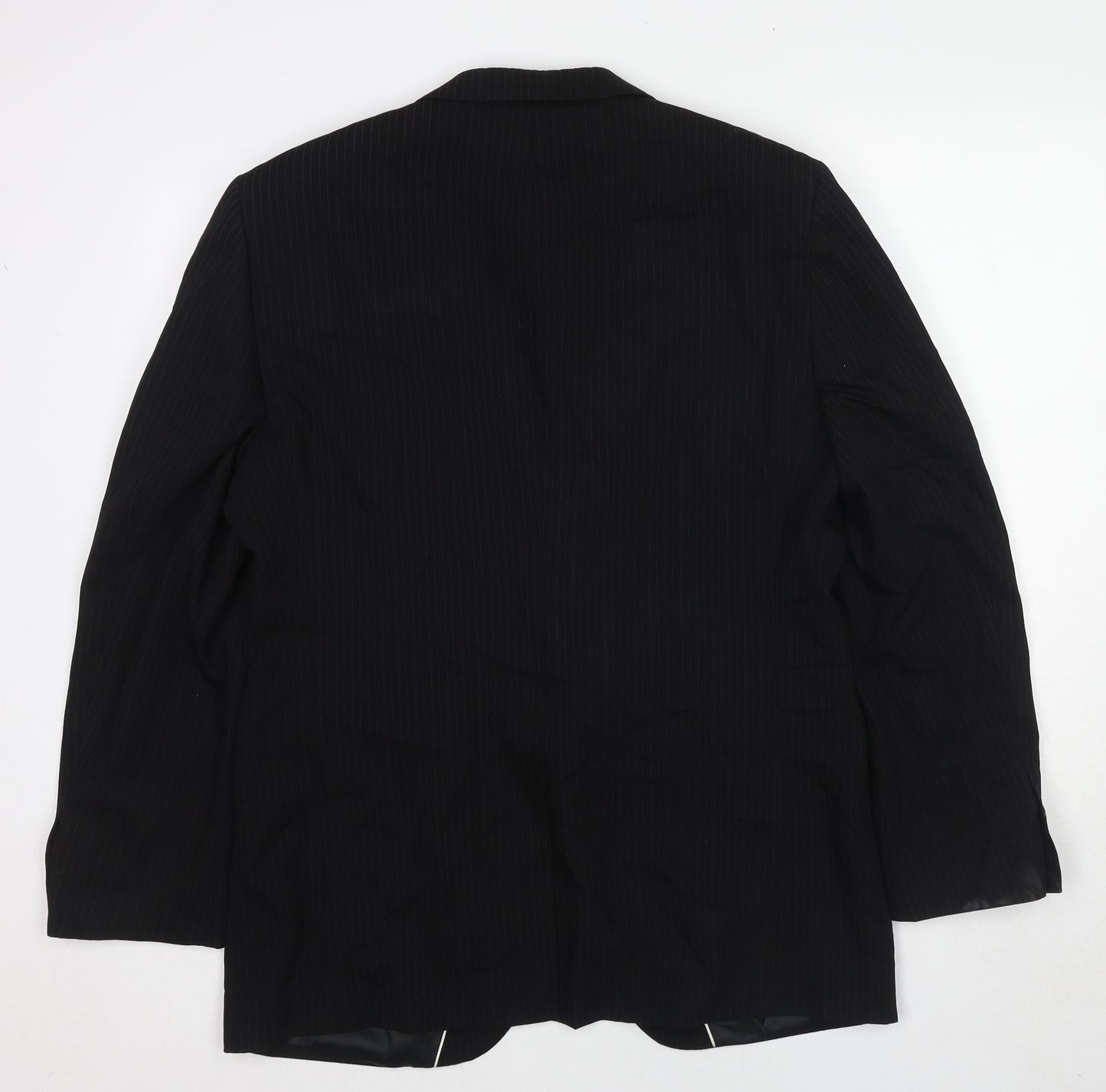 Mens UK Size 42 River Island Regular Black Suit Jacket