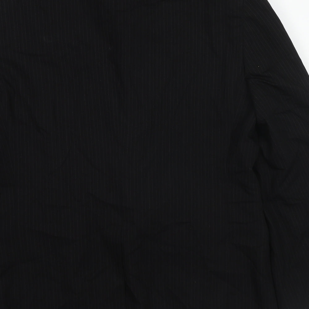 Mens UK Size 42 River Island Regular Black Suit Jacket