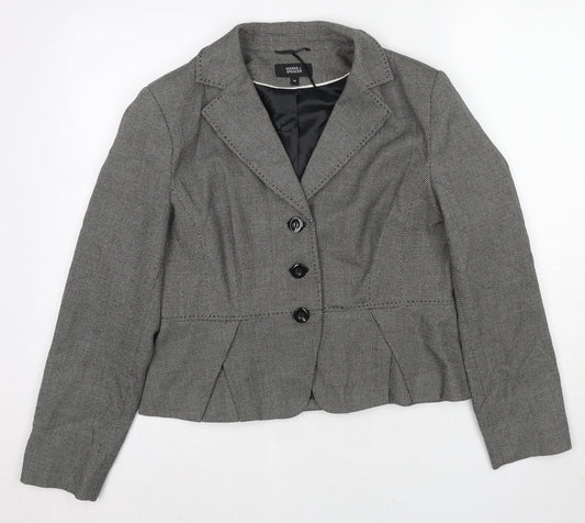 Marks and Spencer Womens Grey Polyester Jacket Suit Jacket Size 14