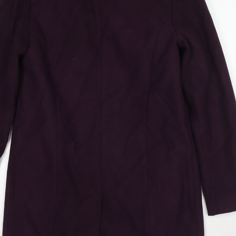 Womens UK Size 10 Marks and Spencer Purple Overcoat