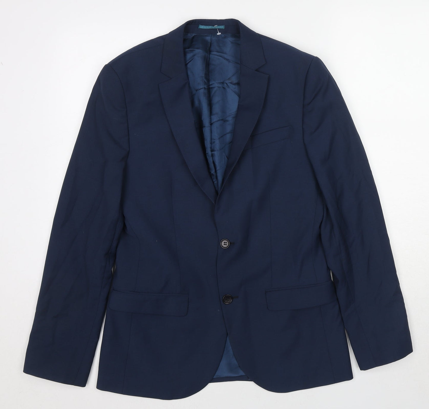 Mens UK Size 38 Marks and Spencer Regular Blue Suit Jacket