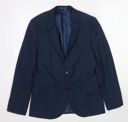 Mens UK Size 38 Marks and Spencer Regular Blue Suit Jacket