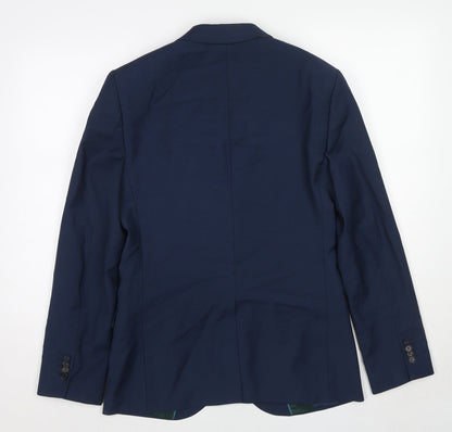 Mens UK Size 38 Marks and Spencer Regular Blue Suit Jacket