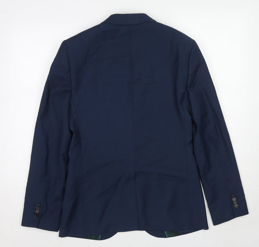 Mens UK Size 38 Marks and Spencer Regular Blue Suit Jacket