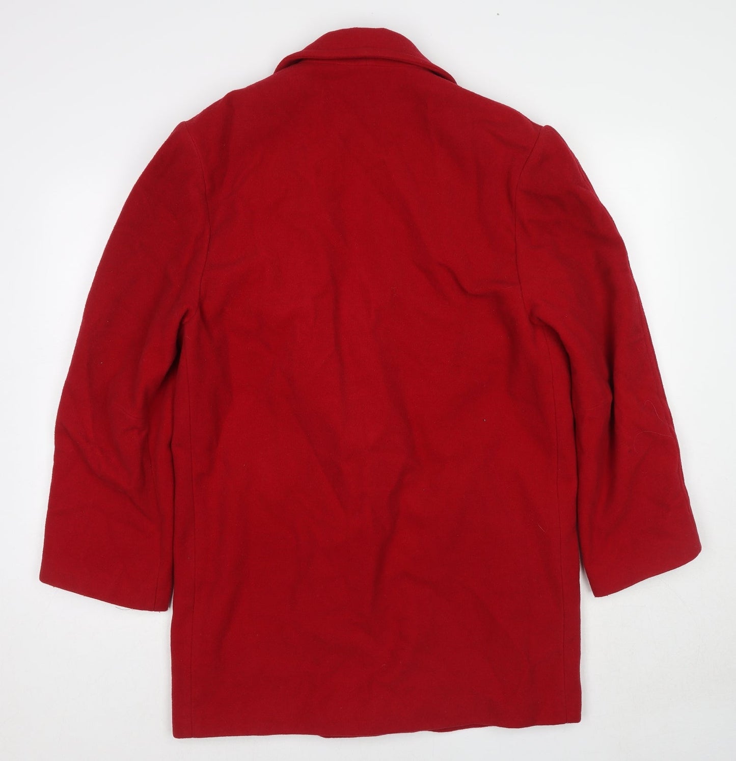 West Lake Womens Red Overcoat Coat Size 10 Button
