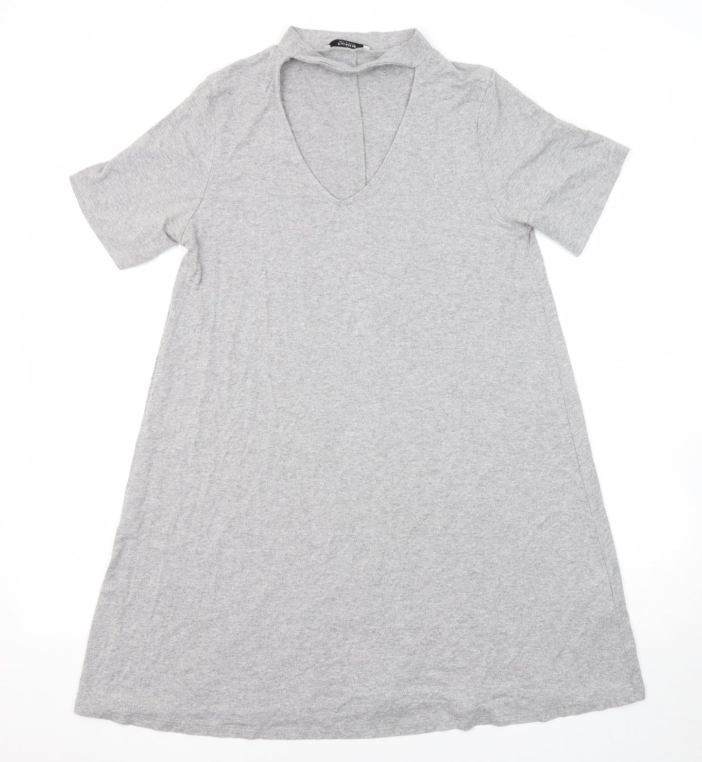 Womens UK Size M Pull&Bear Grey Basic Blouse