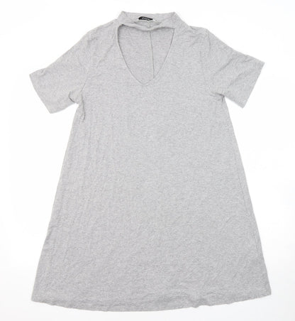 Womens UK Size M Pull&Bear Grey Basic Blouse