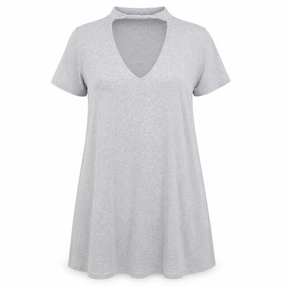 Womens UK Size M Pull&Bear Grey Basic Blouse