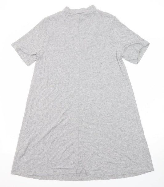 Womens UK Size M Pull&Bear Grey Basic Blouse