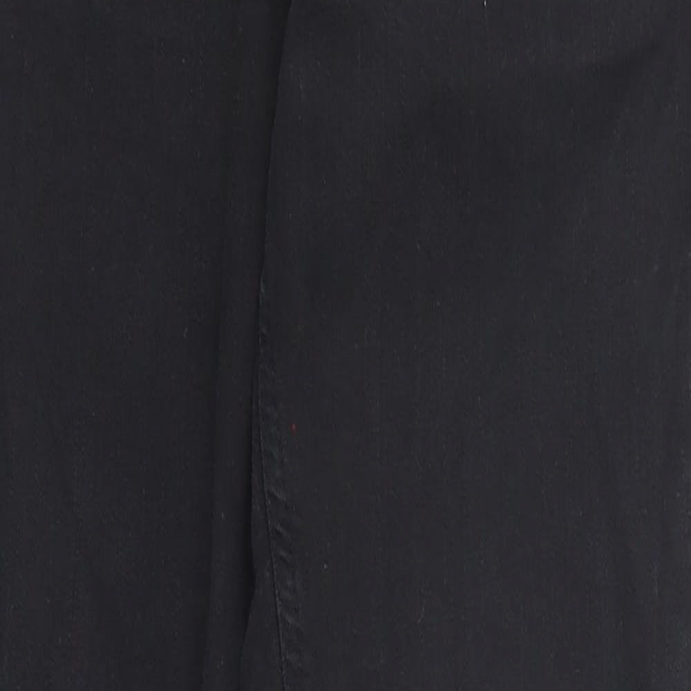 Topshop Womens Black Cotton Skinny Jeans Size 30 in L34 in Regular Zip