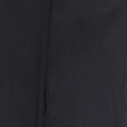 Topshop Womens Black Cotton Skinny Jeans Size 30 in L34 in Regular Zip