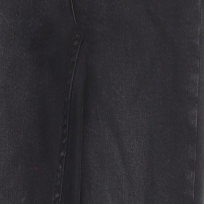 New Look Womens Black Cotton Skinny Jeans Size 10 Regular Zip - Lift & Shape