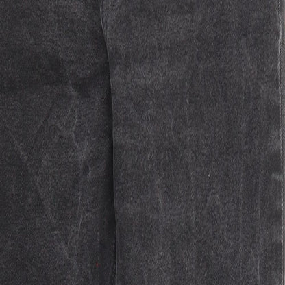 ASOS Womens Black Cotton Straight Jeans Size 28 in L34 in Regular Zip