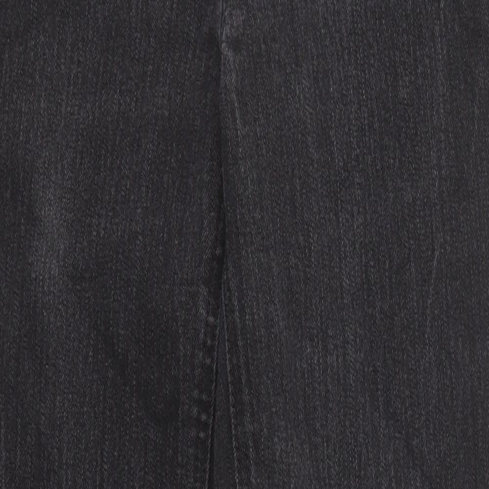 Womens UK Size 10 Jones New York Regular Fit Straight Black Jeans