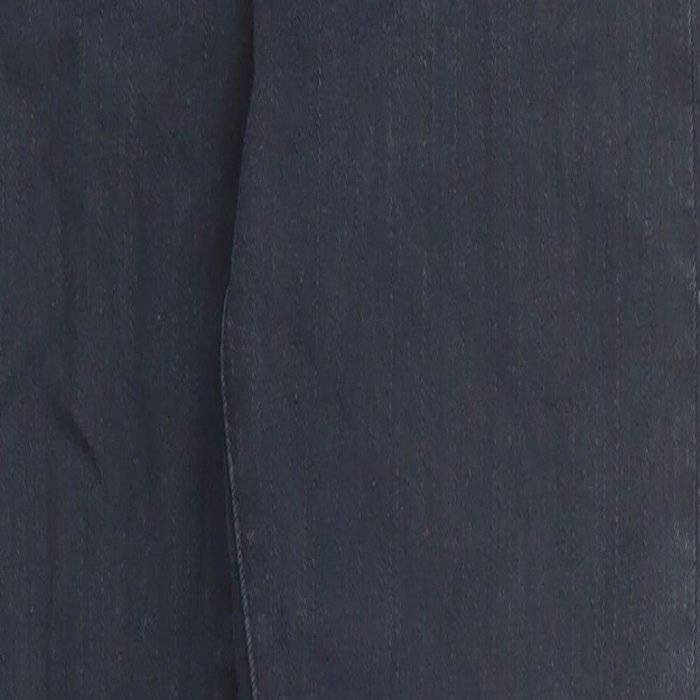 Topshop Womens Blue Cotton Skinny Jeans Size 25 in L30 in Regular Zip