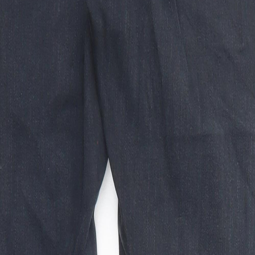 Topshop Womens Blue Cotton Skinny Jeans Size 25 in L30 in Regular Zip