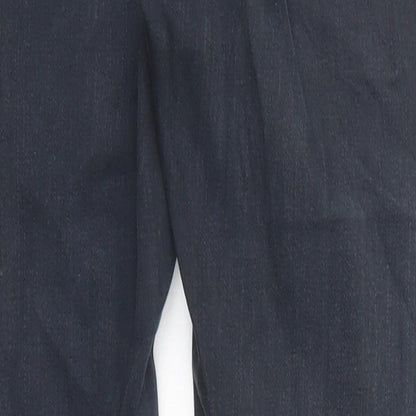 Topshop Womens Blue Cotton Skinny Jeans Size 25 in L30 in Regular Zip