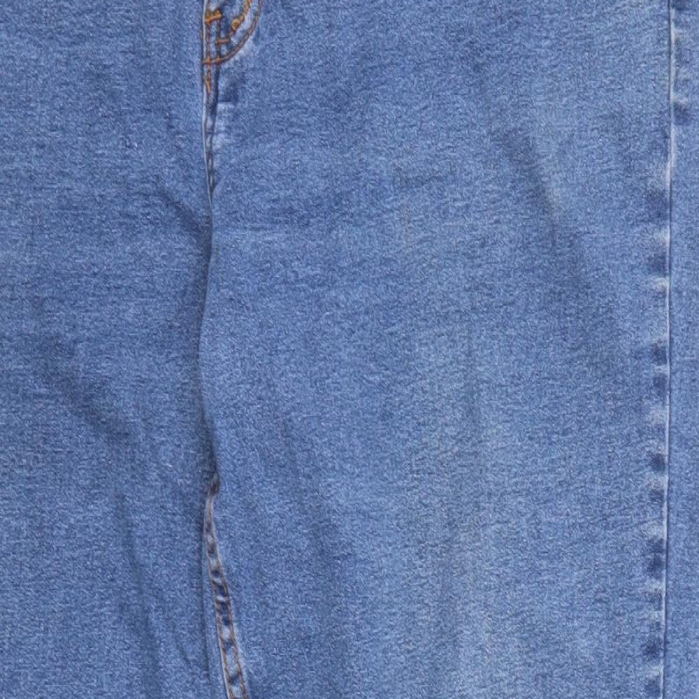 Cotton Traders Womens Blue Cotton Straight Jeans Size 40 in Regular Zip