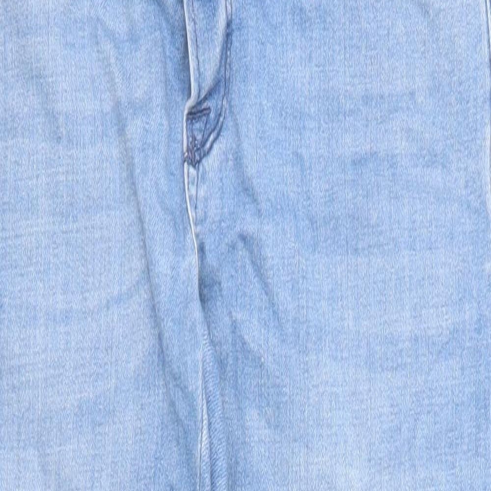 Blooming Marvellous Womens Blue Cotton Skinny Jeans Size 10 Regular Zip
