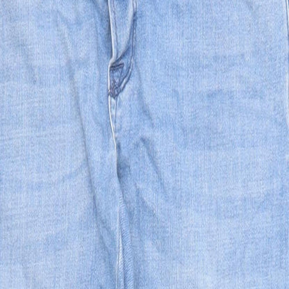 Blooming Marvellous Womens Blue Cotton Skinny Jeans Size 10 Regular Zip