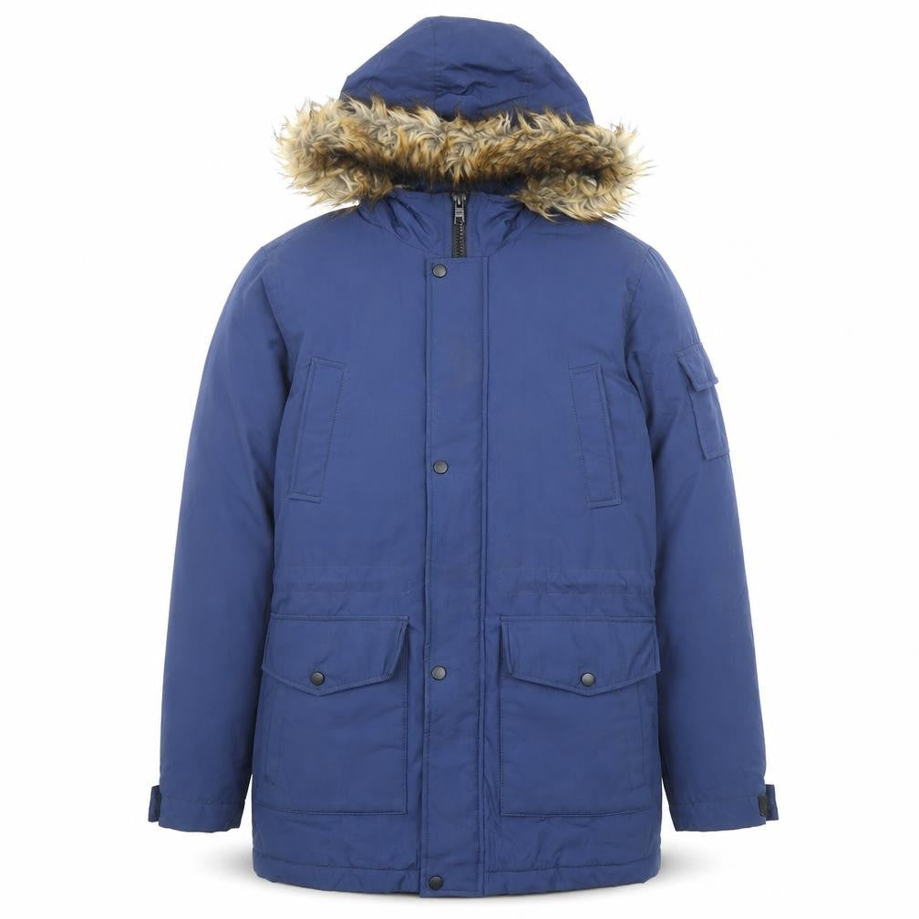 Mens UK Size S ASOS Blue Parka Coat