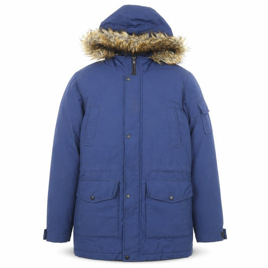 Mens UK Size S ASOS Blue Parka Coat
