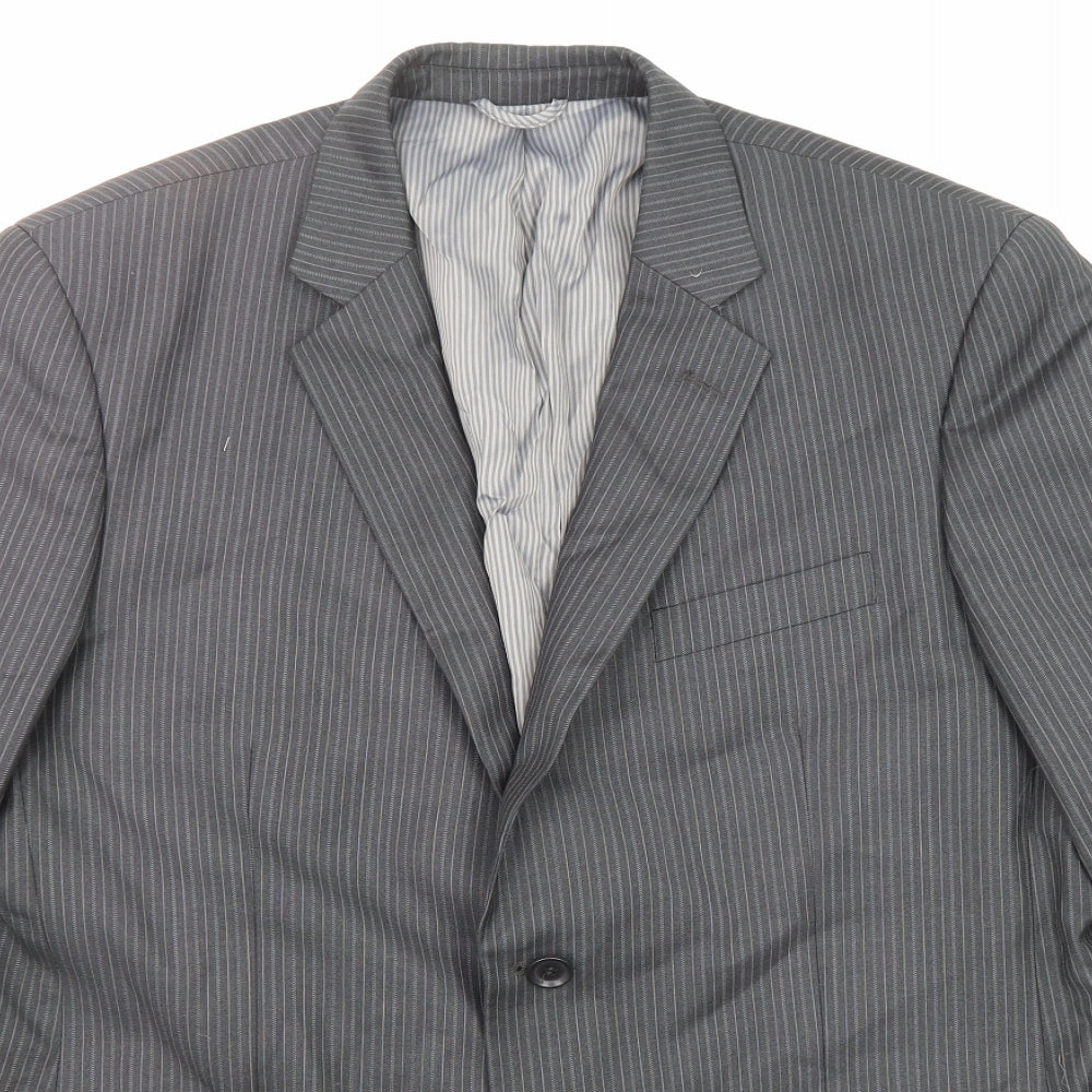Mens UK Size 42 Burton Regular Grey Suit Jacket