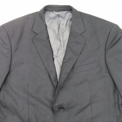 Mens UK Size 42 Burton Regular Grey Suit Jacket