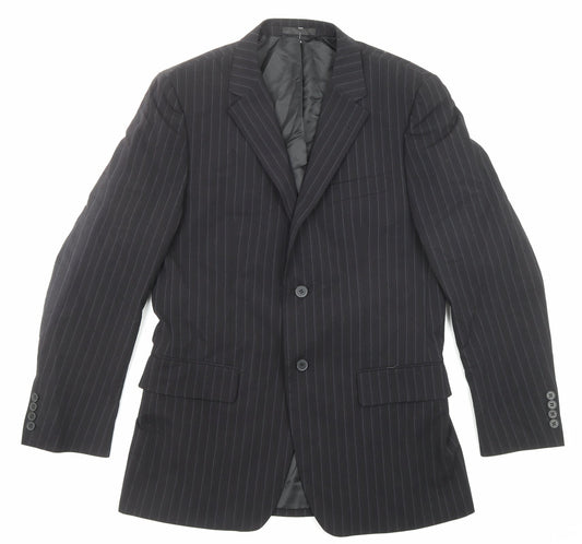 Mens UK Size 38 Butler & Webb Regular Black Suit Jacket