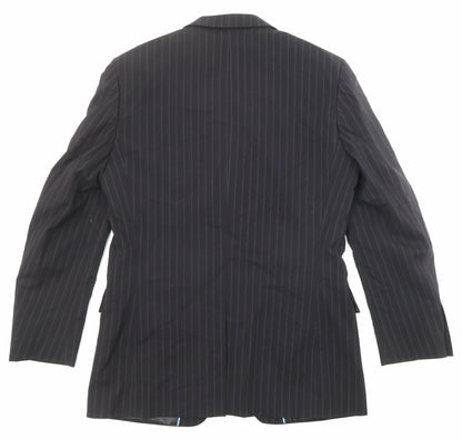 Mens UK Size 38 Butler & Webb Regular Black Suit Jacket