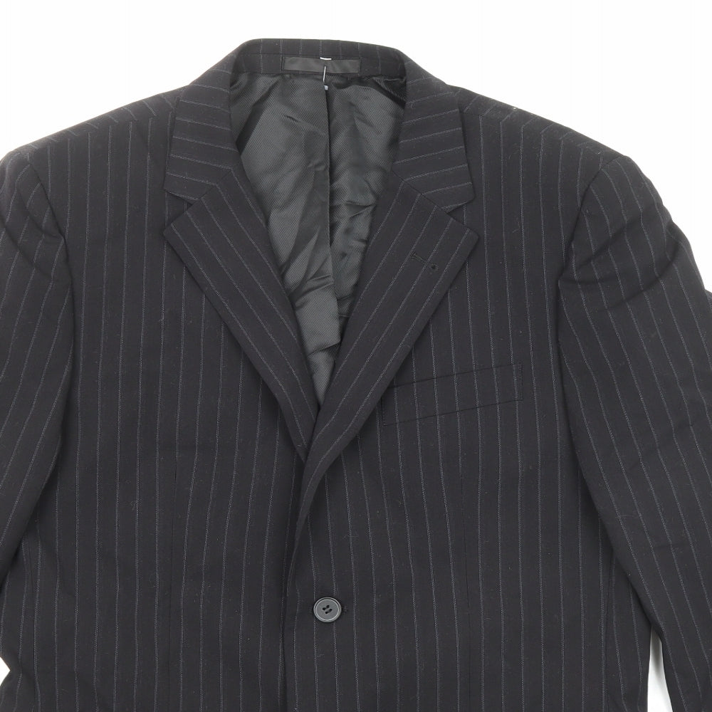 Mens UK Size 38 Butler & Webb Regular Black Suit Jacket