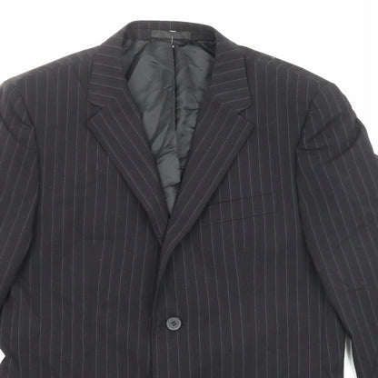 Mens UK Size 38 Butler & Webb Regular Black Suit Jacket