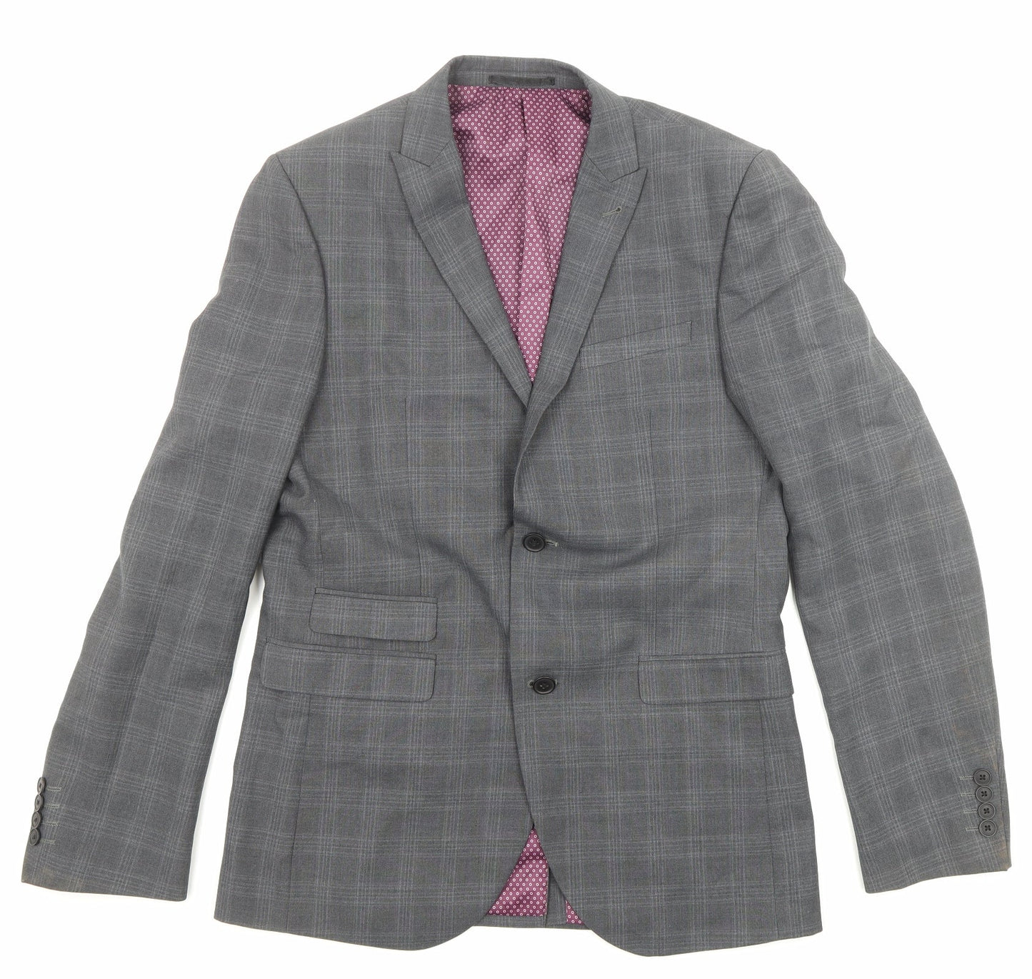 Mens UK Size 40 NEXT Regular Grey Suit Jacket