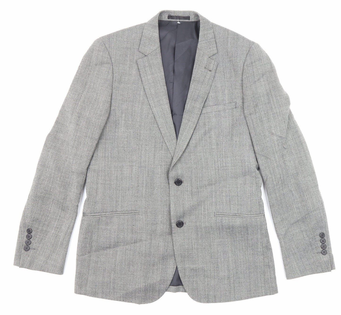Mens UK Size 40 Fellini Regular Grey Suit Jacket