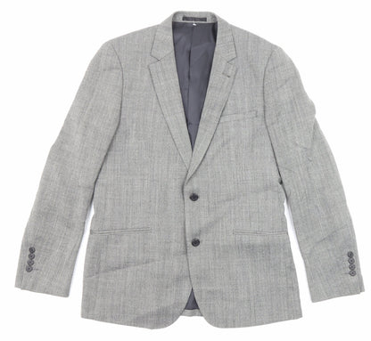 Mens UK Size 40 Fellini Regular Grey Suit Jacket