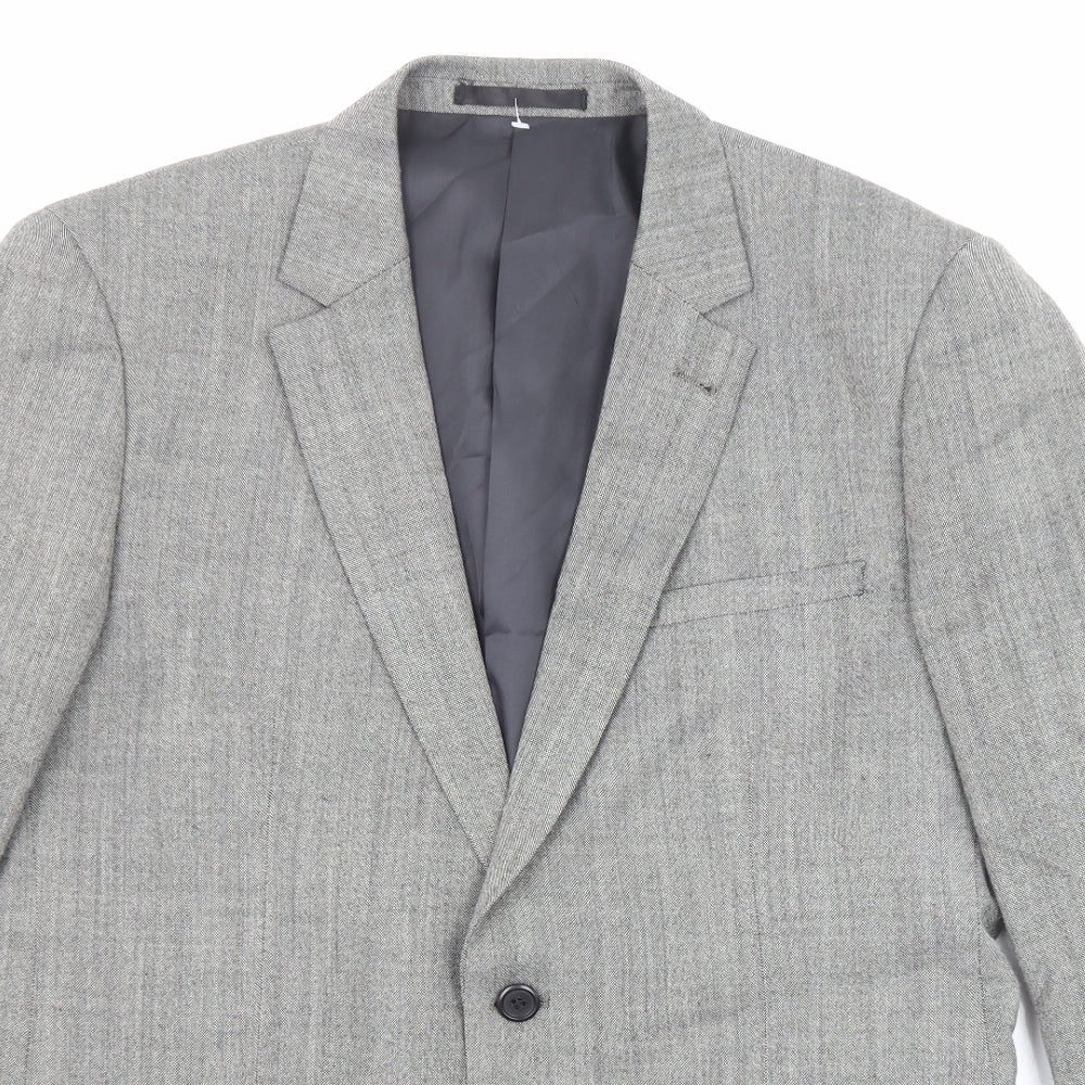 Mens UK Size 40 Fellini Regular Grey Suit Jacket